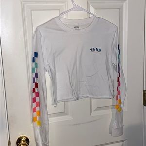 vans cropped long sleeve